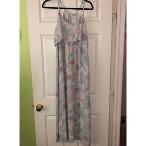 Lauren Conrad Flower Print Maxi Dress